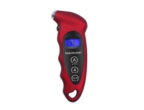 Probador digital del indicador de presión de aire del neumático del neumático de 150psi lcd para el mesurement auto de la motocicleta del coche[Roj...