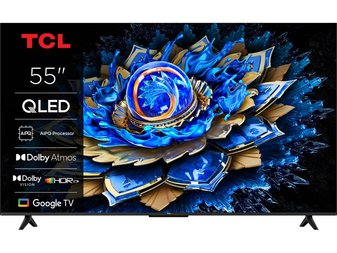 Televisor QLED 55t69c 4K UHD 3840x2160 HDR10 Android TV 3xHDMI 2.1 Wifi Tcl (140 cm)