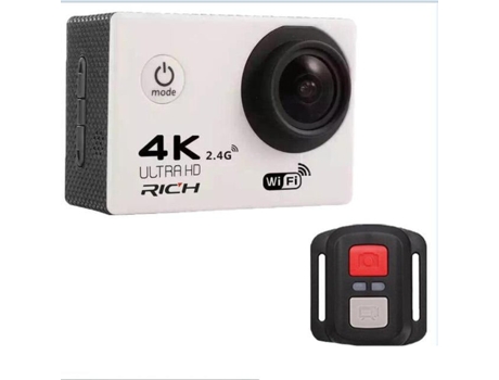Action Cam SLOWMOOSE Ultra HD (4K / 30 Fps - Wi-Fi 2.0 - 5 MP - Gris)