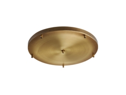 Roseta para multicables de hierro bronceado D. 50 con 6 orificios H.3 Ø50 BL290-PL6-DM50-BRZ