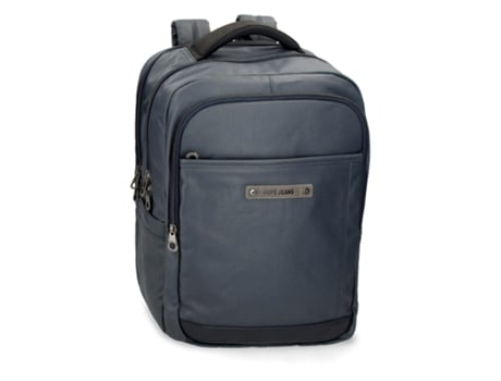 mochila adaptable porta ordenador y tablet 15,6 PEPE JEANS Heatfield doble compartimento azul marino