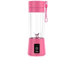 Licuadora Portátil Mini Licuadora Personal Para Batidos Y Batidos Exprimidor De Frutas Recargable Usb Gusshious Rosa