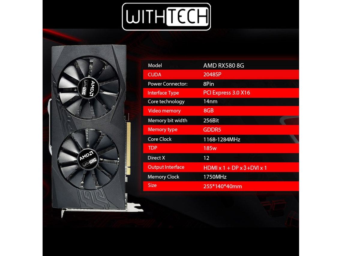 SAPPHIRE PULSE RADEON RX 580 8 Go GDDR5 Carte Graphique (11265-05-20G