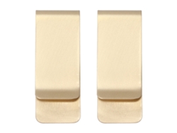 2 Clips De Metal De Acero Inoxidable Para Billetes Para Hombre, Tarjetero, Mini Carteras, Color Dorado.