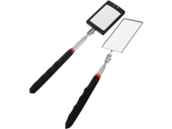 Espejo De Inspección Telescópico Flexible Con Iluminación Led, Forma Cuadrada Y Rectangular Ajustable, Herramienta Para Automóviles.