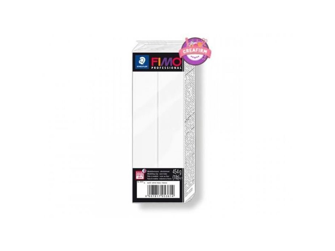 Arcilla polimérica - Fimo - Profesional - Blanca - 454g - Textura firme para bisutería y figuras