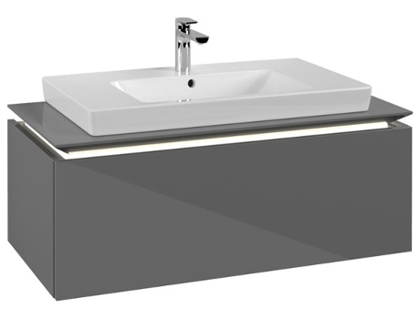 Villeroy &amp Boch Legato Vanity unit B694 1000x380x500mm centrada en el lavabo iluminación LED