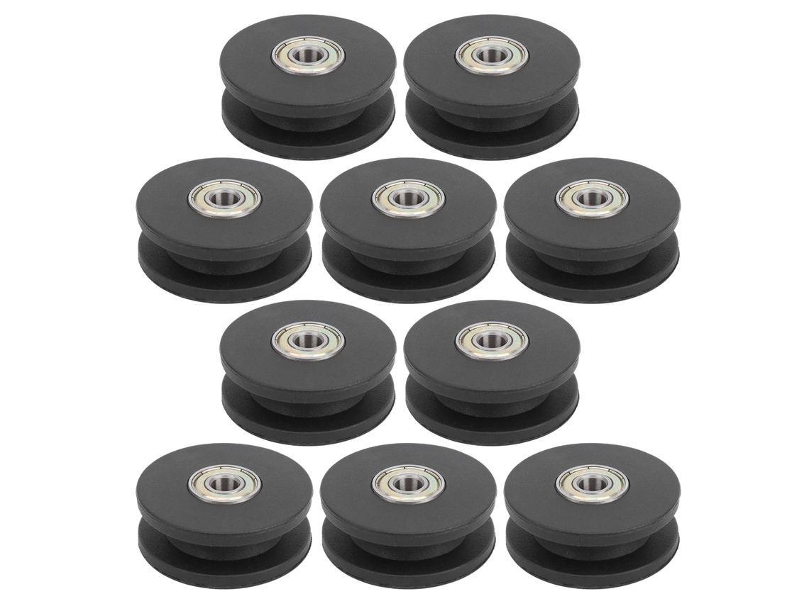 Polea de nailon con rodamiento de 50 mm (10 unidades) para gimnasio en casa, entrenamiento de fuerza