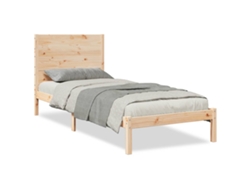 Maison Exclusive - Cama Extralarga Sin Colchón Madera Maciza 100x220 Cm