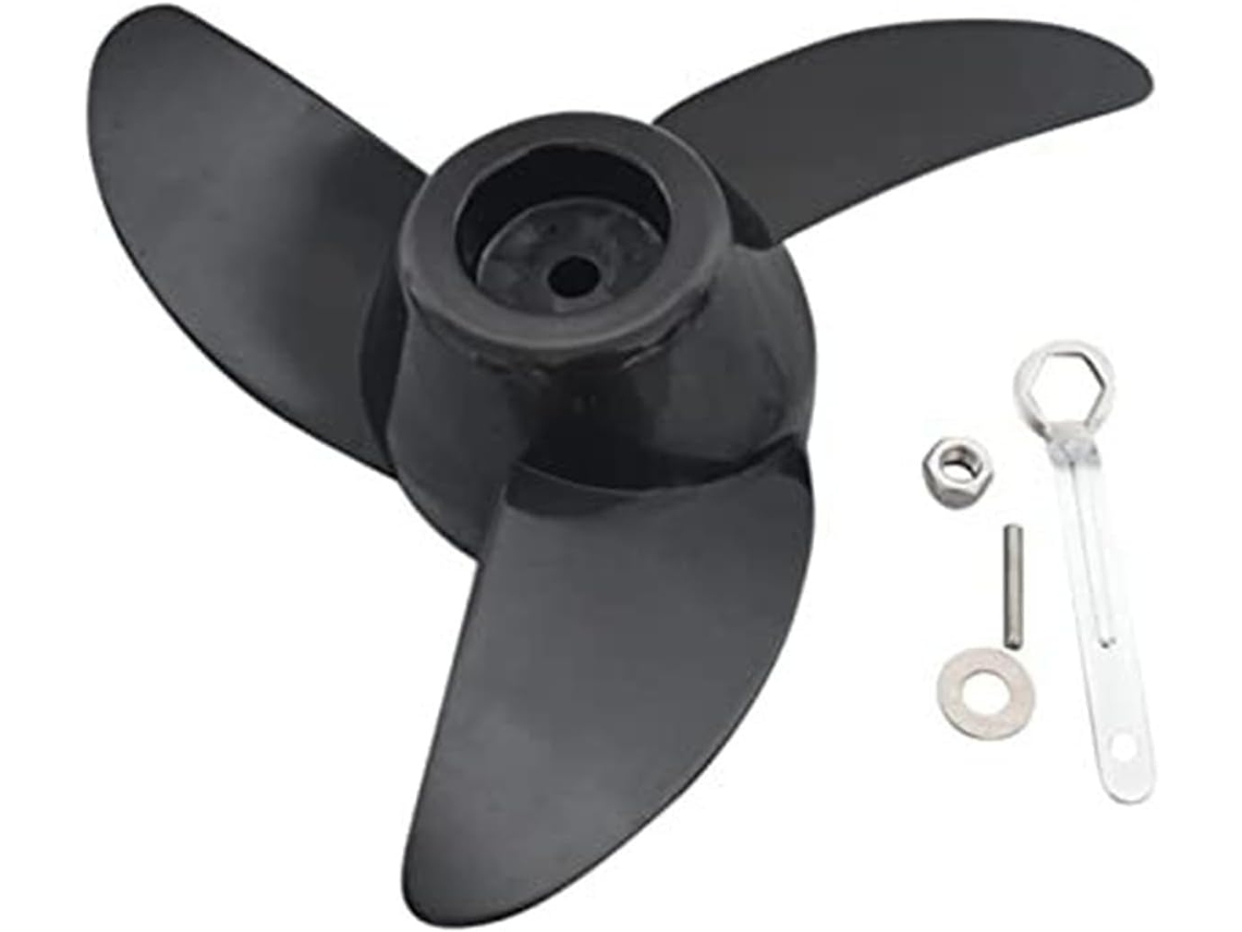 Hélice De Électrique À Traîne Kayaks Et Bateaux Pêche, 3 Paletas, Construcción En Nylon(l 2