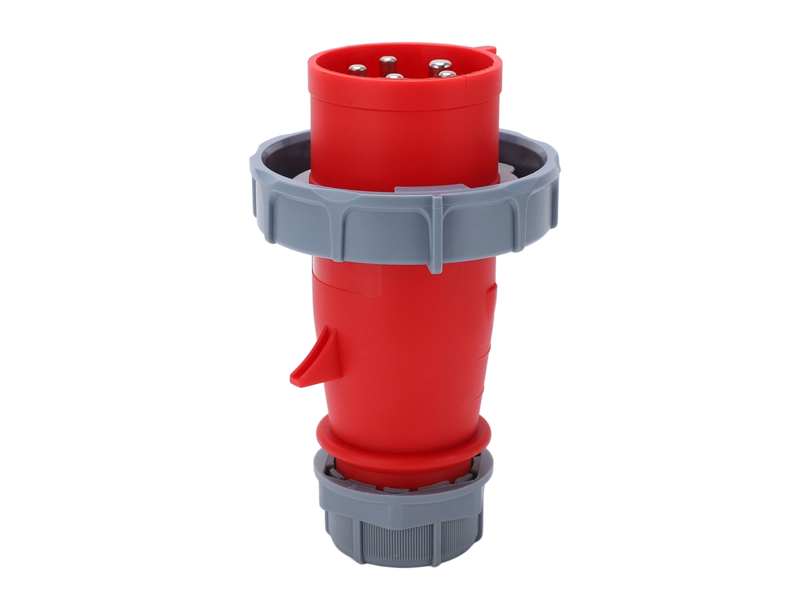 Enchufe Industrial Europeo 5 Nucleos 3p+n+e 32a Ip67 Impermeable Para Química Y Electricidad