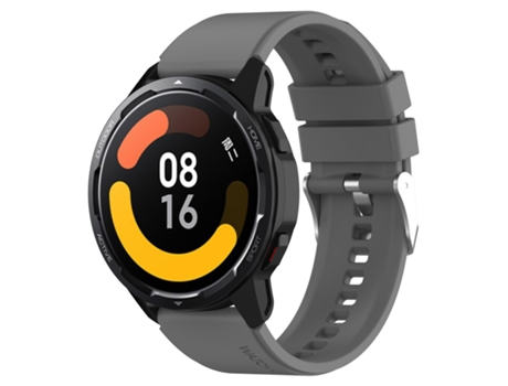 Hebilla plateada con correa de silicona con cabeza sobresaliente para Samsung Galaxy Watch4 Classic 42 mm / 46 mm 20 mm (gris)