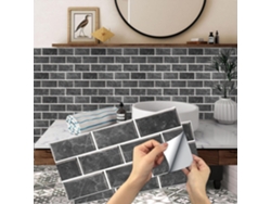 Rebe-6 Piezas Pegatinas De Azulejos Autoadhesivos Impermeables Pvc Para Baño Y Cocina Pared Decorativa
