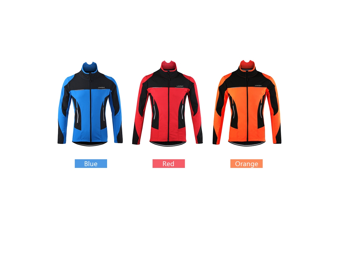 Chaqueta De Ciclismo Lixada Para Hombre, Invierno, Térmica, Resistente Al Agua, Transpirable, Manga Larga, Para Exteriores.