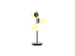 Lampara Sobremesa Cristal Metal 3 Bolas 26x26x59cm