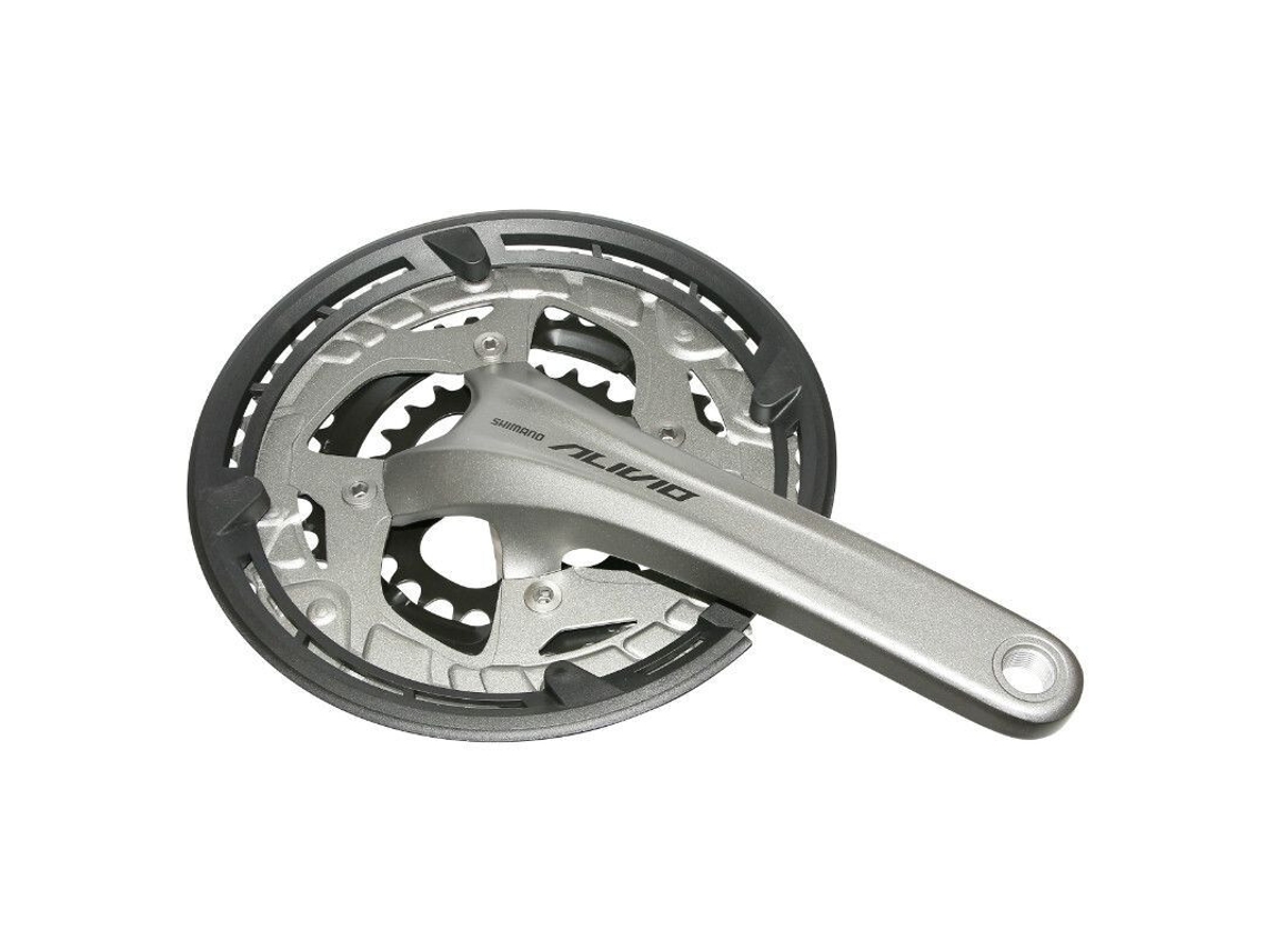 Platos y bielas integrados para bicicletas de montaña SHIMANO Alivio 9V. 175 mm 48-36-26