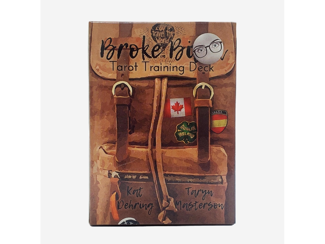 Mochila Desgastada Con Cartas Del Tarot, Juego De Mesa De 80 Cartas Y Caja De Embalaje Colorida.