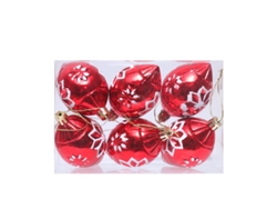 Adornos navideños, colgantes pequeños, regalos navideños, juego de tres piezas Yunzii (6 piezas por paquete)