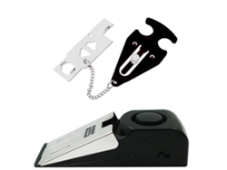 Alarma De Puerta Chrui Con Cerradura Portátil 120db (negro)
