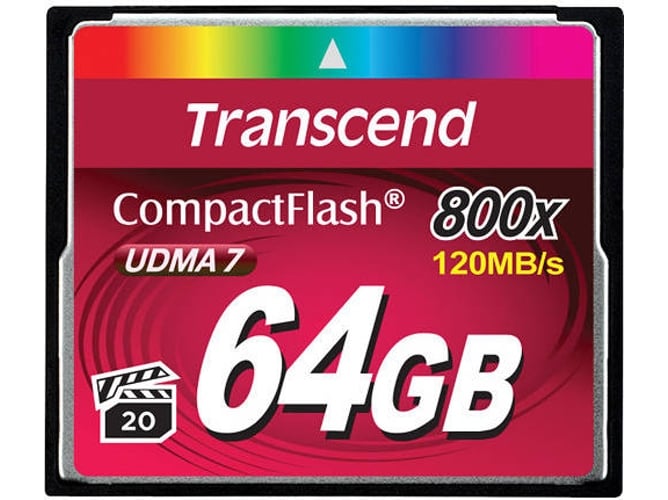Tarjeta de memoria CF TRANSCEND 64GB 800x CF