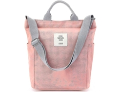 2026-bolsa De Mano Para Mujer De Cordón De Lona Mochila Escolar Bolso De Hombro Para Viajes Oficina Escuela Rosa