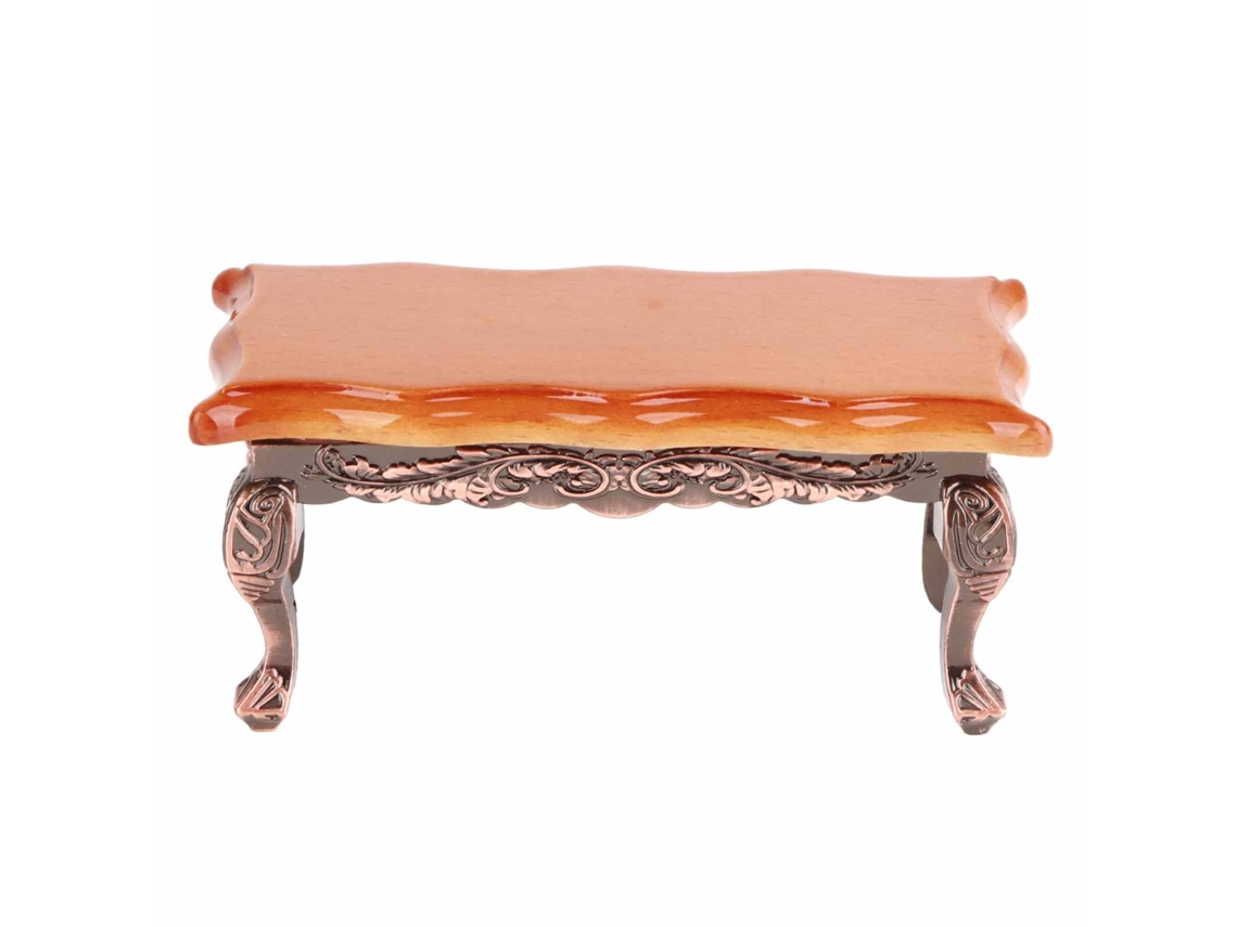 Mesa De Centro Simulada En Miniatura A Escala 1:12 Para Casa De Muñecas - Accesorio De Mobiliario En Miniatura