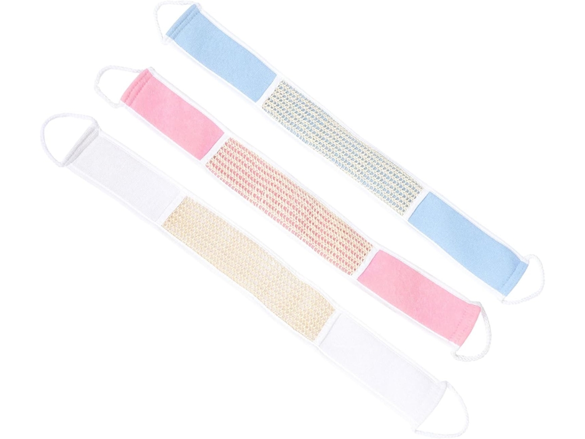Juego De 3 Toallas Exfoliantes Blancas