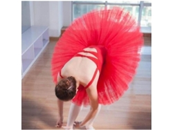 Tutú Profesional De Ballet Para Mujer Con 5 Capas, Negro, Blanco, Rojo, Tallas S A Xxl