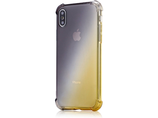 Funda iPhone 7, 8 Plus WJS Gradient Shock Absorption Dorado