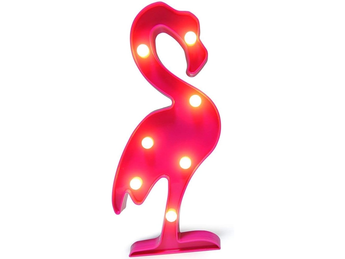 Luz de fiesta de flamenco, letrero LED para decoración de pared, Navidad, cumpleaños, dormitorio, niños, bebés y adultos, sala de estar y oficina.