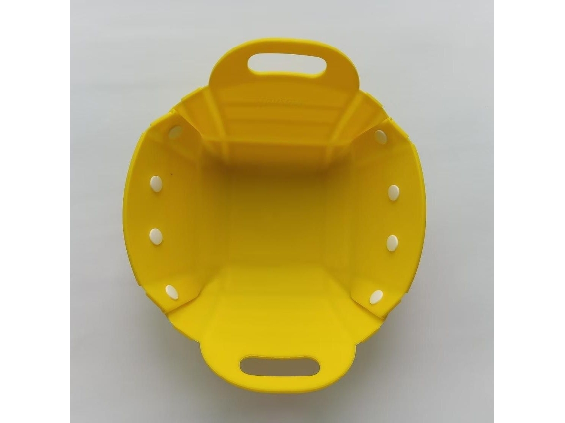 Cesta plegable multifuncional para frutas y almacenamiento exterior (amarilla) Czhhmart