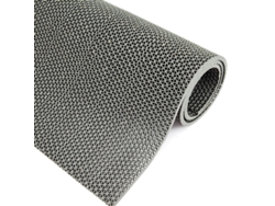 (gris) Alfombra De Baño Y Cocina De Plástico Pvc Antideslizante, Rollo Grande, Malla Hueca, Respetuosa Con El Medio Ambiente.