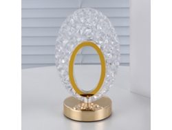 2026-lámpara De Mesa De Cristal Recargable Para Dormitorio Con Protección Ocular Regulable Luz Ambiente Regalo Romántico