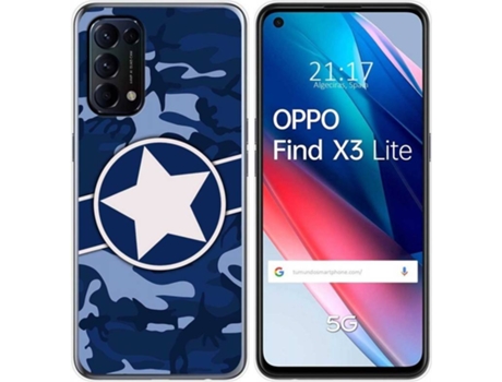 Carcasa Oppo Find X3 Lite TUMUNDOSMARTPHONE Camuflaje 03