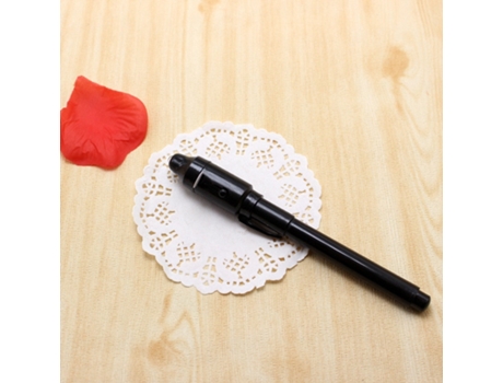2 en 1 uv combo de luz negra - magia luminosa, dibujo de tinta invisible bolígrafo aprendizaje juguetes educativos para niños - negroNegro SLOWMOOSE