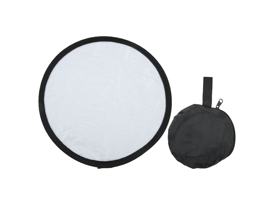 Reflector Plateado Y Blanco 2 En 1 Redondo Portátil Para Fotografía 30cm/11.8in Iluminación Para En Vivo