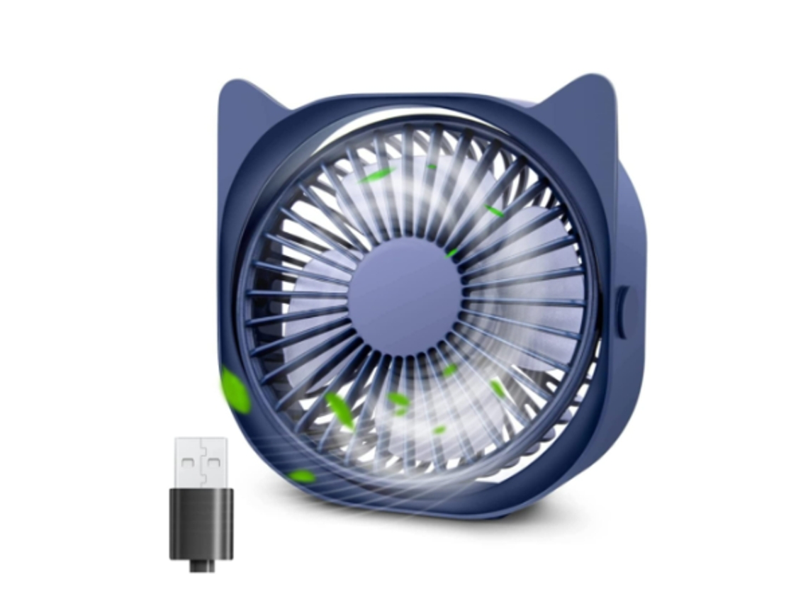 Mini ventilador Yizhood (3 velocidades, 5 W, diámetro 21 cm)