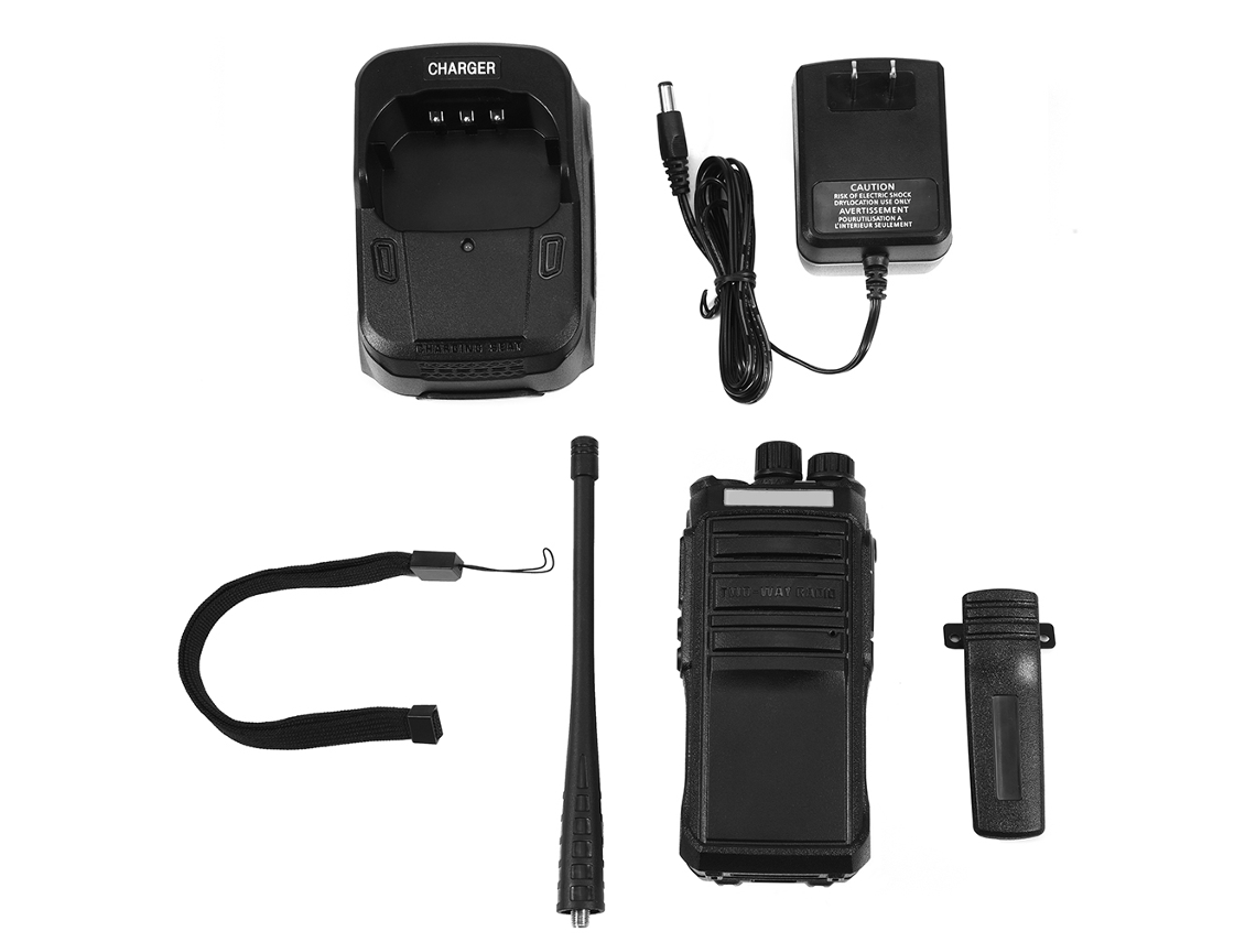 Radio portátil de 12 W (16 canales, programación Ctcss/dcs)