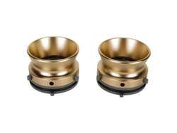 2 Adaptadores Nab Hub De 1/4" (10 Pulgadas) Universales Para Grabadoras De Cinta Revox Akai Teac, Aluminio Bronce Antiguo