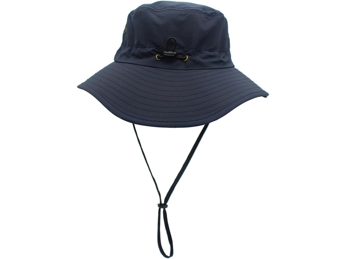 Chapéu De Sol Unissex De Aba Longa, Proteção Uv, Chapéu De Praia Com Cordão.
