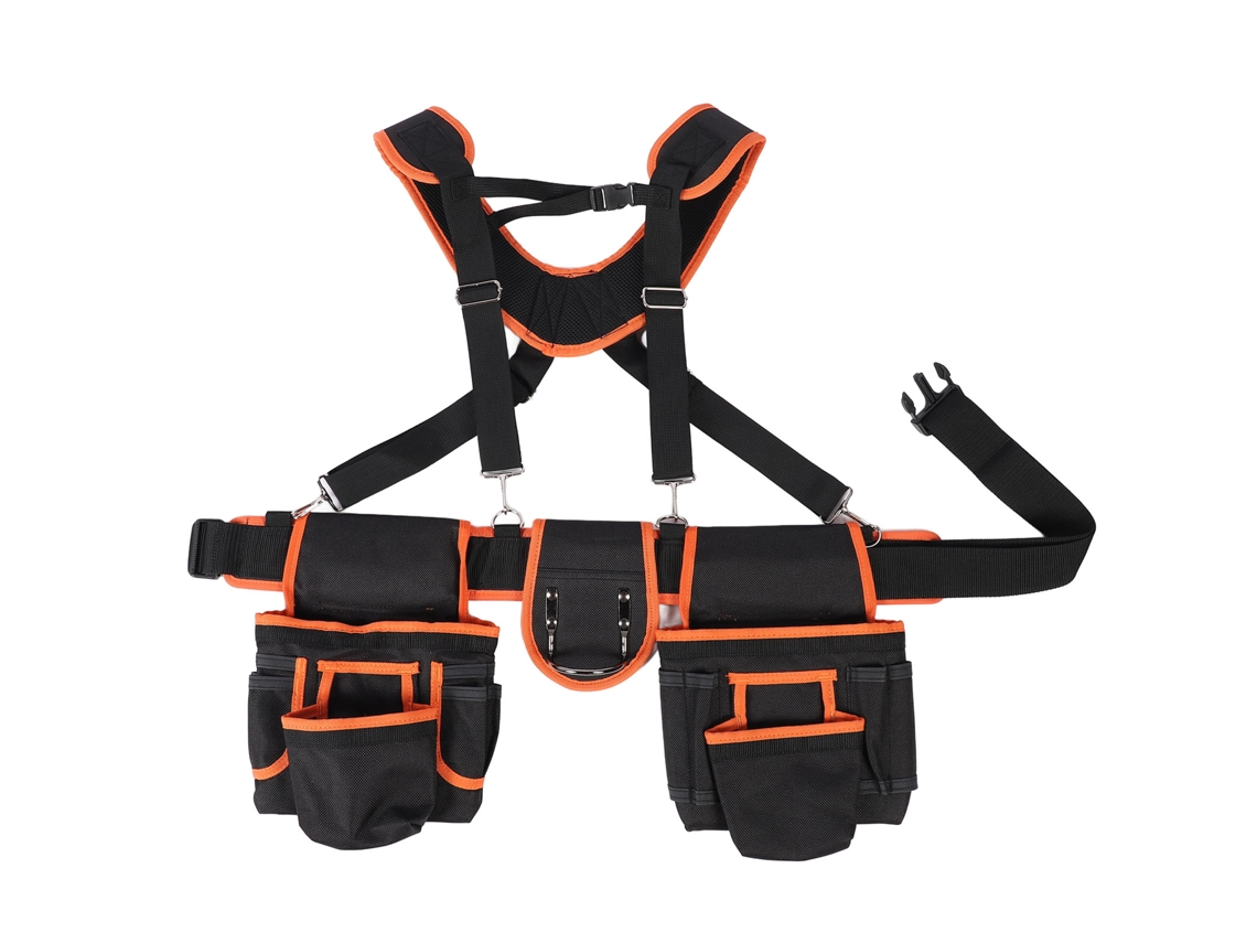 Bolsa De Herramientas Ajustable Para Electricista Con Correa Para El Hombro, 1680d, Impermeable, Con Múltiples Bolsillos.