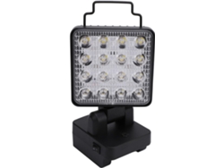 Linterna De Trabajo Led Portátil Con Cabezal De Aleación De Zinc, 1200-1500 Lúmenes, 3 Modos Ajustables.