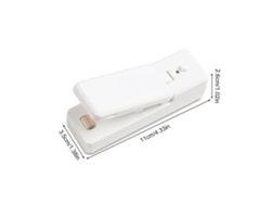 Mini máquina de vacío selladora térmica 2 en 1 recargable blanca
