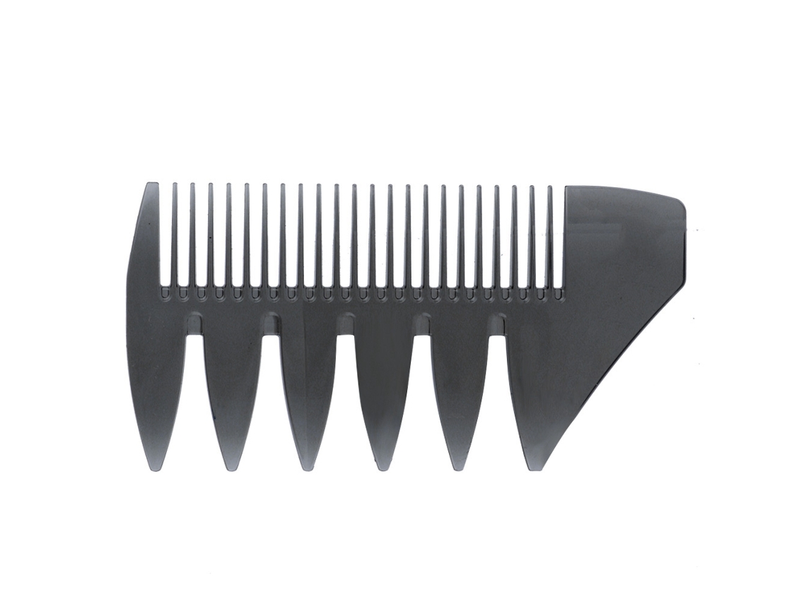 Peine De Dientes Anchos Para Cabello Gentleman Doble Cara Clásico Aceite Slick Estilo Gris