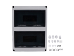 Caja De Distribución Impermeable Ip65 De 24 Vías Con Tapa Transparente Para Disyuntor Magnetotérmico (mcb)