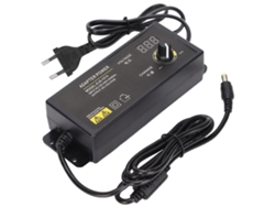 Adaptador De Corriente Con Voltaje Ajustable De 3-24 V, 4 A, 90 W, Con Pantalla Led Digital Y Enchufe Europeo De 100-240 V.