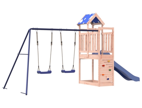 Parque Infantil De Exterior VIDAXL Marrón Madera
