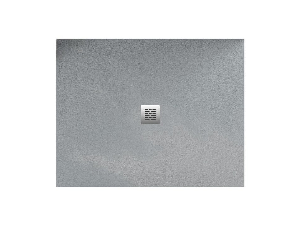Base de Duche em Ardósia Centro Cinza RC 120x120 cm com grade