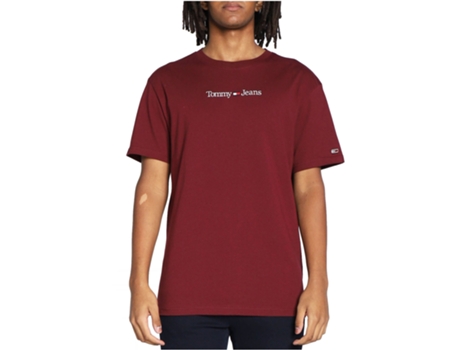Camisetas TOMMY JEANS Hombre Algodón Organico (S - Rojo)