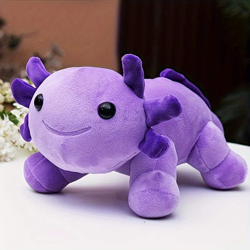 (roxo, 30cm) Pelúcia De Axolote Mexicano De 30cm, Macia E Fofa.